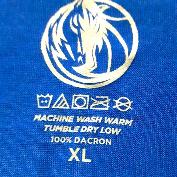 DALLAS MAVERICKS AUTHENTIC BLUE T SHIRT NEW! XL - Picture 4 of 5